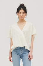 Load image into Gallery viewer, RELM Gauze Stripe Wrap Top
