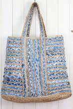 Load image into Gallery viewer, Upcycled Denim Shopper Bag
