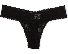 Load image into Gallery viewer, Only Hearts Delicious Lace Thong Black

