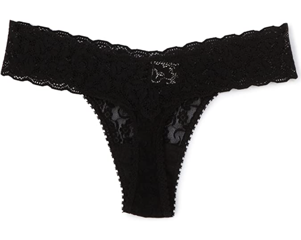 Only Hearts Delicious Lace Thong Black