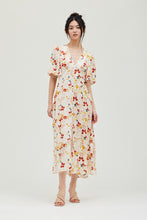 Load image into Gallery viewer, Floral Satin Print Midi Dress
