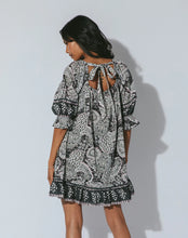 Load image into Gallery viewer, Anila Mini Dress | Black Geo
