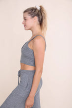 Load image into Gallery viewer, Brushed Cropped Henley Cami Top
