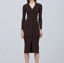 Load image into Gallery viewer, Button Down Knit Dress
