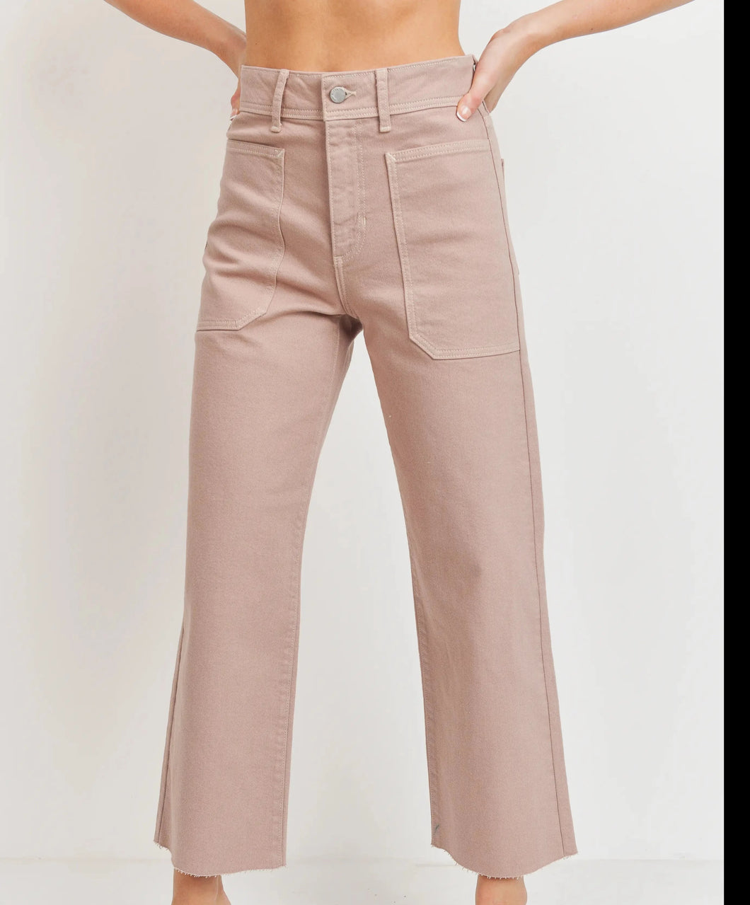Wide Leg Jeans in Clay