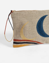 Load image into Gallery viewer, Artemis Embroidered Linen Pouch
