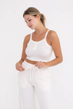 Load image into Gallery viewer, Brushed Cropped Henley Cami Top
