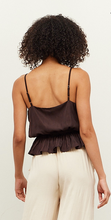 Load image into Gallery viewer, Relm Satin Ruffle Tank
